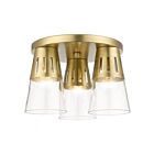 Livex Lighting Brynhurst 56454-08 3-Lumières 180W Laiton naturel Plafonnier