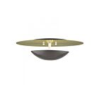 Livex Lighting 56570-92 Ventura 2-Lumières 120W Bronze anglais avec plaque arrière à réflecteur en laiton antique Plafonnier Semi Encastré