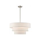 Livex Lighting 56724-91 Chandler 4-Lumières 240W Nickel brossé Suspendu