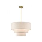 Livex Lighting 57484-01 Gladstone 4-Lumières 240W Laiton antique Suspendu