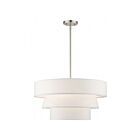 Livex Lighting 58134-91 Warrenville 4-Lumières 240W Nickel brossé Suspendu