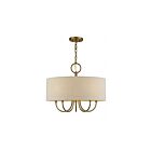Livex Lighting 58865-48 Bellingham 5-lumières 60W Feuille d'or antique Suspendu