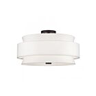 Livex Lighting 60028-07 5-Lumières 200W Nickel brossé Plafonnier semi encastré
