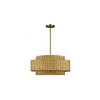 Livex Lighting 60039-48 Weavington 5-lumières 40W Feuille d'or antique Suspendu