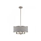 Livex Lighting 60424-91 Ridge 4-Lumières 240W Nickel brossé Suspendu