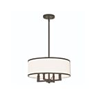 Livex Lighting 62615-07 Ridge 4-Lumières 240W Bronze Cabriolet Suspendu
