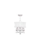 Livex Lighting 6303-03 Newcastle 3-Lumières 180W Blanc Cabriolet Plafonnier semi-encastré ou Suspendu