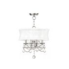 Livex Lighting 6304-91 Newcastle 4-Lumières 240W Nickel brossé Suspendu