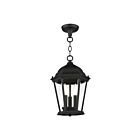 Livex Lighting 7564-14 Hamilton 3-Lumières 180W Noir texturé Luminaire Suspendu extrieur