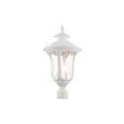 Livex Lighting 7859-13 3-lumières 180W Blanc texturé Lanterne de poteau extérieure