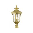 Livex Lighting 7859-33 3-lumières 180W Or doux Lanterne de poteau extérieure