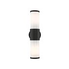 Livex Lighting 79322-14 2-lumières 120W Noir texturé Lanterne murale d'extérieur