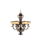 Livex Lighting 8526-64 Seville 6-lumières 360W Bronze Palacial avec accents dorés Lustre