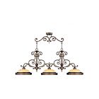 Livex Lighting 8546-64 Seville 3-lumières 300W Bronze Palacial avec accents dorés Lustre