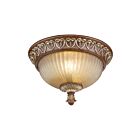 Livex Lighting 8562-63 2-Lumières 80W Bronze et feuille d'or vieillie Plafonnier encastré