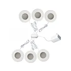 Lotus LED 6P-AD108-3K-D-H-WH 1W 1" Blanc LED Lampe à pince (paquet de 6)