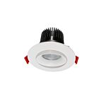 Encastré rond ajustable LED température CCT au choix Lotus LED AD-35-S12W 3.5" 12W Blanc/Noir