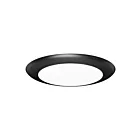 Lotus LED DL205T-6-15W-5CCT-R90-0081-BK 15W 6" Noir LED Disque lumineux CCT sélectionnable