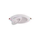 Encastré rond ajustable flottant LED température CCT au choix Lotus LED LED-6-S15W 6" 15W Blanc/Noir