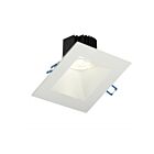 Régressé carré incliné LED Lotus LED LD3S-3018K-5SSL-WH 5" 15W Blanc