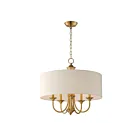 Maxim Lighting 10015OMNAB Bongo 5-Lumières 300W Laiton vieilli naturel Suspendu