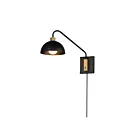 Maxim Lighting 10021BKNAB 1-lumière 60W Noir/Laiton vieilli naturel Applique murale