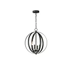 Maxim Lighting 10031BK Provident 4-Lumières 240W Noir Suspendu