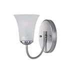 Maxim Lighting Logan 10051FTSN 1-lumière 60W Nickel satiné Vanité