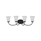 Maxim Lighting Logan 10054FTOI 4-lumières 60W Bronze huilé Vanité