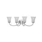 Maxim Lighting Logan 10054FTSN 4-lumières 60W Nickel satiné Vanité