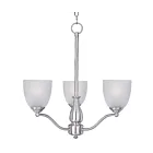 Maxim Lighting 10064FTSN Stefan 3-Lumières 180W Nickel satiné Incandescence Lustre