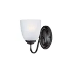 Maxim Lighting Stefan 10071FTBK 1-lumière 60W Noir Vanité