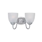 Maxim Lighting Stefan 10072FTSN 2-lumières 60W Nickel satiné Vanité
