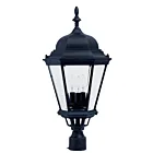 Maxim Lighting Westlake 1007BK 3-Lumières 120W Noir Lanterne de poteau extérieure
