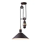 Maxim Lighting 10090OIWWD Tucson 1-Lumière 60W Bronze huilé/bois chiné Suspendu