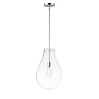 Maxim Lighting 10162CLSN Gourd 1-Lumière 60W Nickel satiné Suspendu
