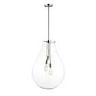 Maxim Lighting 10166CLSN Gourd 3-Lumières 180W Nickel satiné Suspendu