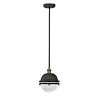 Maxim Lighting 10184OIAB Portside 1-Lumière 60W Bronze frotté à l'huile/laiton antique Suspendu