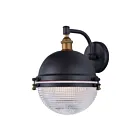 Maxim Lighting Portside 10186OIAB Bronze huilé/laiton antique 60W Lanterne murale d'extérieur