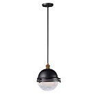 Maxim Lighting 10187OIAB Portside 1-Lumière 60W Bronze frotté à l'huile/laiton antique Suspendu