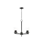 Maxim Lighting 10203CLBK Corona 3-Lumières 180W Noir Incandescence Lustre