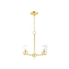 Maxim Lighting 10203CLSBR Corona 3-Lumières 180W Laiton satiné Incandescence Lustre