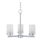 Maxim Lighting 10203FTSN Corona 3-Lumières 180W Nickel satiné Incandescence Lustre