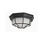 Maxim Lighting 1020BK Crown Hill 2-lumières 60W Noir Plafonnier encastré