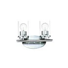 Maxim Lighting Corona 10212CLPC 2-lumières 60W Chromé poli Vanité
