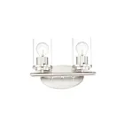 Maxim Lighting Corona 10212CLSN 2-lumières 60W Nickel satiné Vanité
