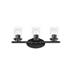 Maxim Lighting Corona 10213CLBK 3-lumières 60W Noir Vanité