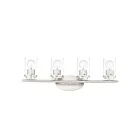 Maxim Lighting Corona 10214CLSN 4-lumières 60W Nickel satiné Vanité