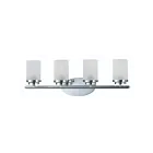 Maxim Lighting Corona 10214FTPC 4-lumières 60W Chromé poli Vanité