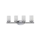 Maxim Lighting Corona 10214FTSN 4-lumières 60W Nickel satiné Vanité